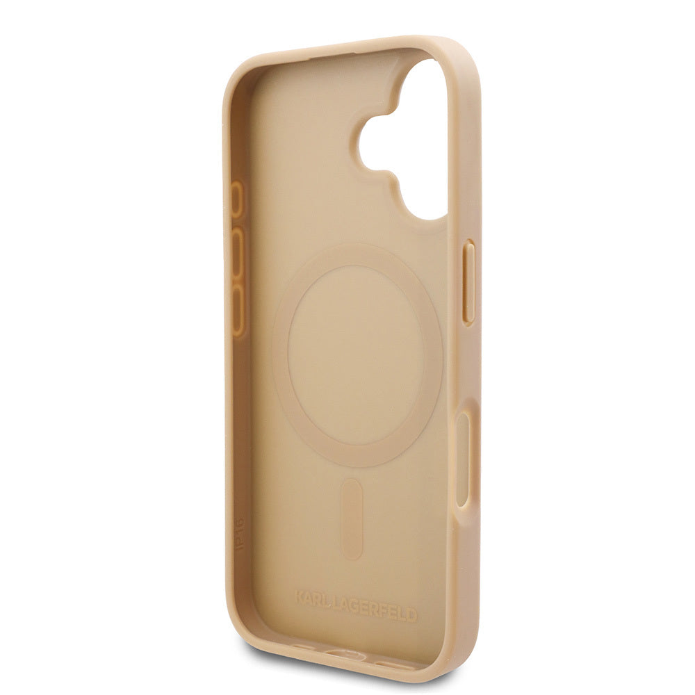 Karl Lagerfeld iPhone 16 Orjinal Lisanslı Magsafe Şarj Özellikli KL Yazılı Hot Stamp Telefon Kılıfı-8 Karl Lagerfeld iPhone 16 Orjinal Lisanslı Magsafe Şarj Özellikli KL Yazılı Hot Stamp Telefon Kılıfı-8